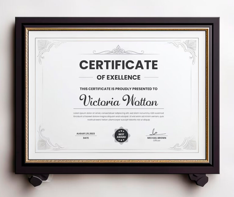 Certificates