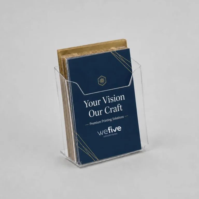 Custom Acrylic Brochure Holders Printing in Ajman, Dubai, Sharjah, Abu Dhabi, UAE
