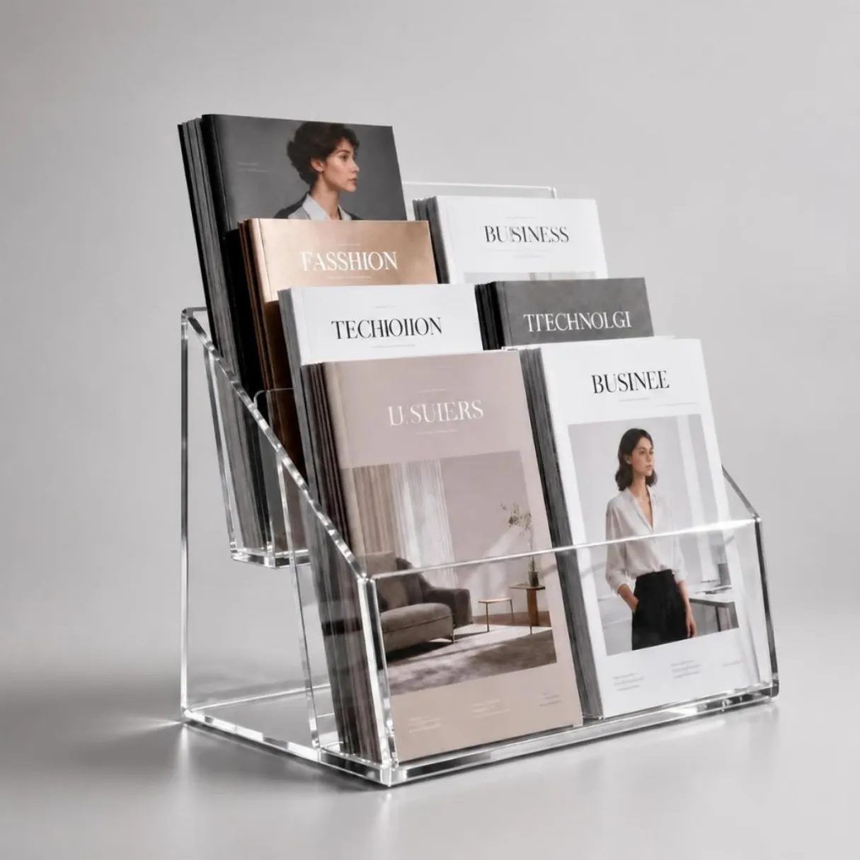 Custom Acrylic Brochure Holders Printing in Ajman, Dubai, Sharjah, Abu Dhabi, UAE
