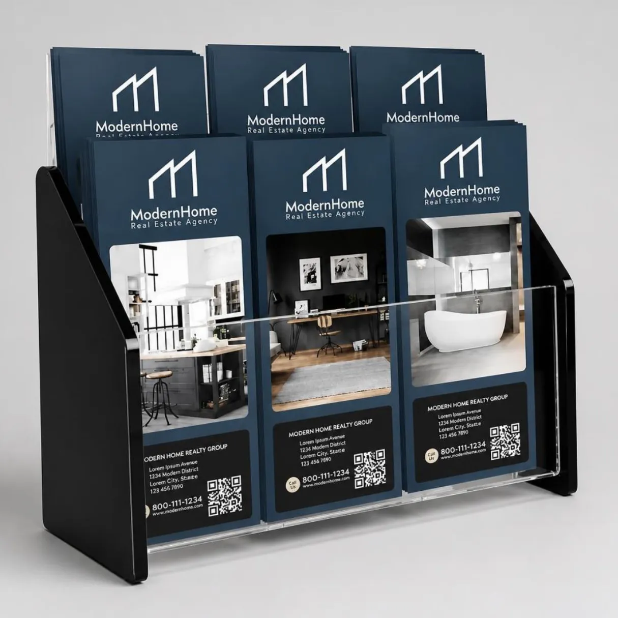 Custom Acrylic Brochure Holders Printing in Ajman, Dubai, Sharjah, Abu Dhabi, UAE