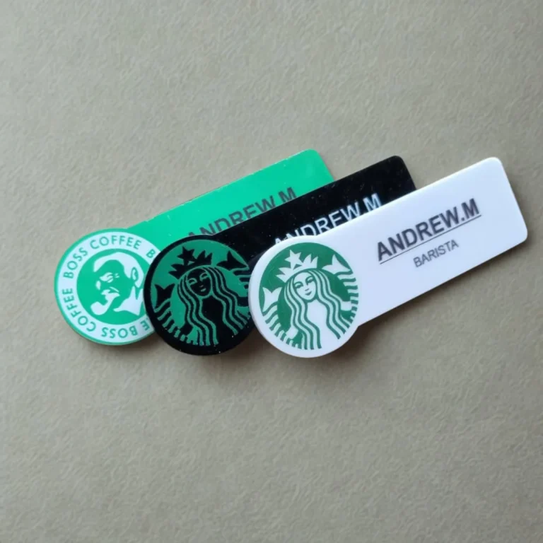 Custom Acrylic Name Badges Printing in Dubai, Ajman, Abu Dhabi, Sharjah, UAE