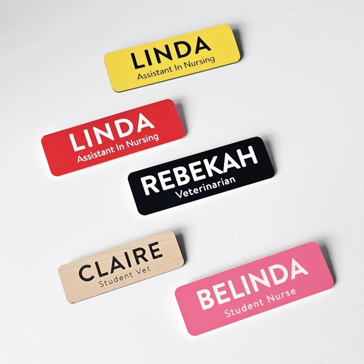 Custom Acrylic Name Badges Printing in Dubai, Ajman, Abu Dhabi, Sharjah, UAE
