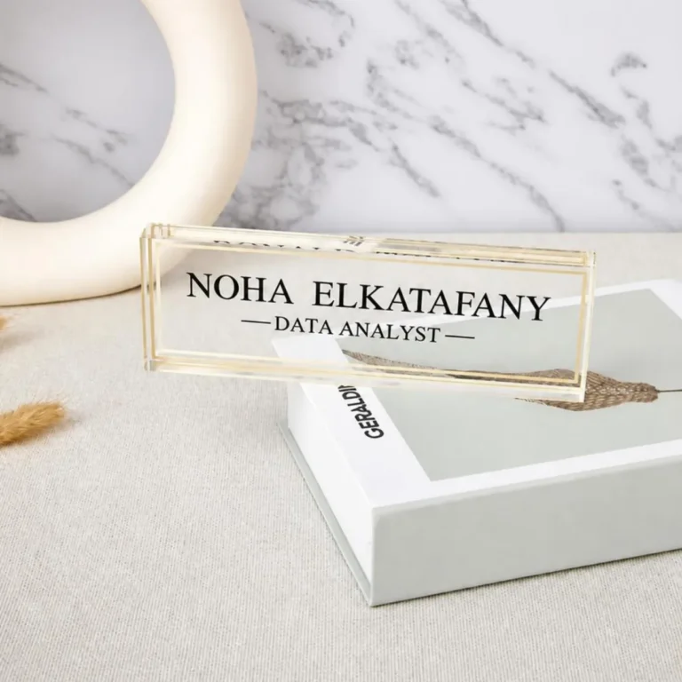 Custom Acrylic Nameplates Printing in Dubai, Ajman, Sharjah, Abu Dhabi, UAE