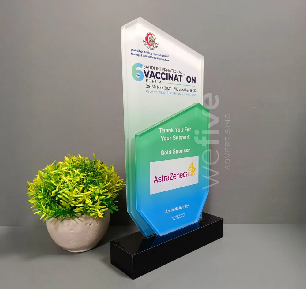 Custom Acrylic Trophies & Awards Printing in Dubai, Ajman, Sharjah, Abu Dhabi, UAE