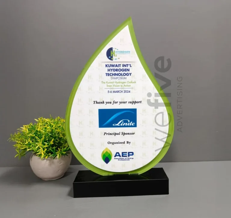 Custom Acrylic Trophies & Awards Printing in Dubai, Ajman, Sharjah, Abu Dhabi, UAE