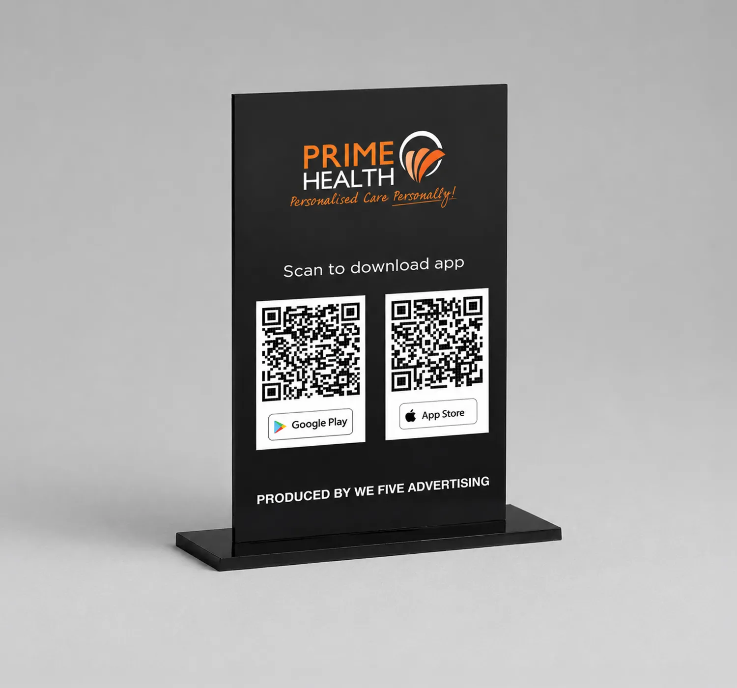 App Download QR Code Stand
