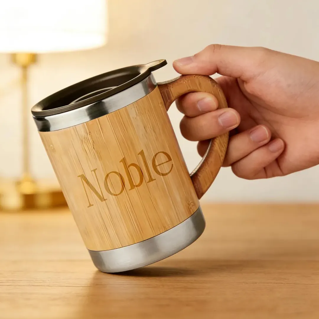 Customized bamboo cups printing Dubai UAE