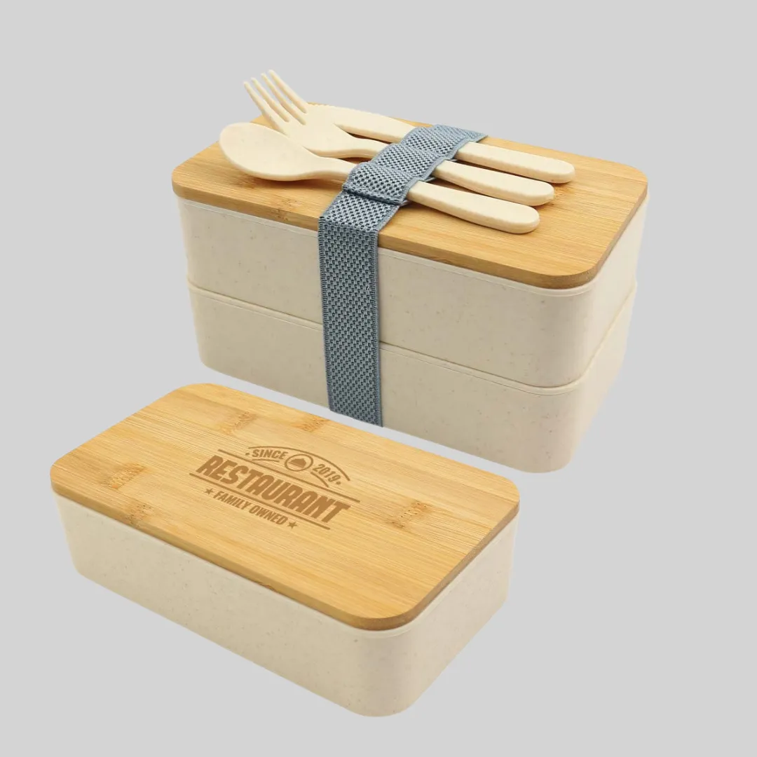 Custom eco-friendly lunch box printing UAE