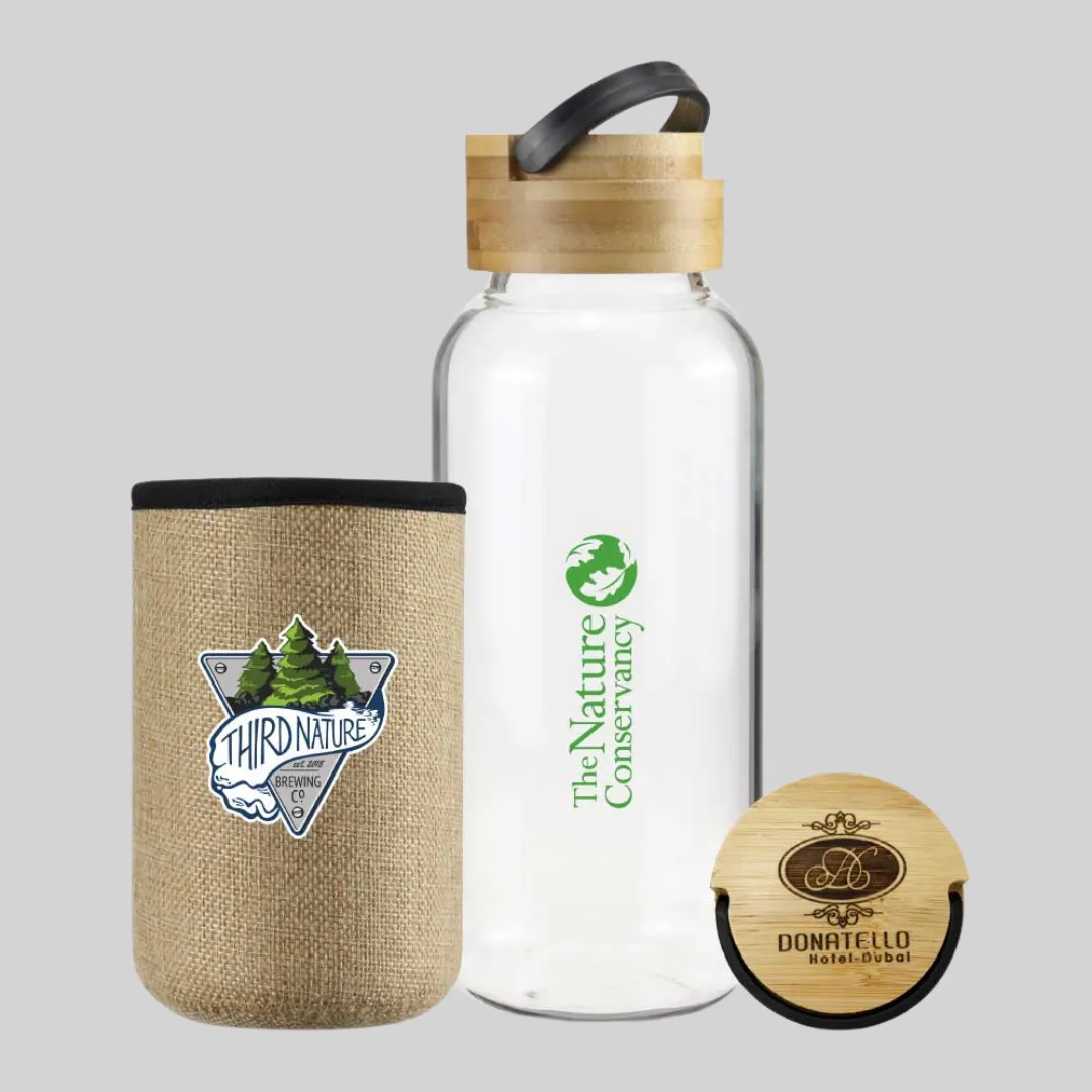 Personalized glass water bottle Abu Dhabi UAE