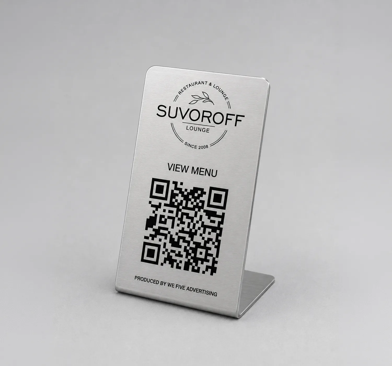 L-Shape Metal QR Code Stand