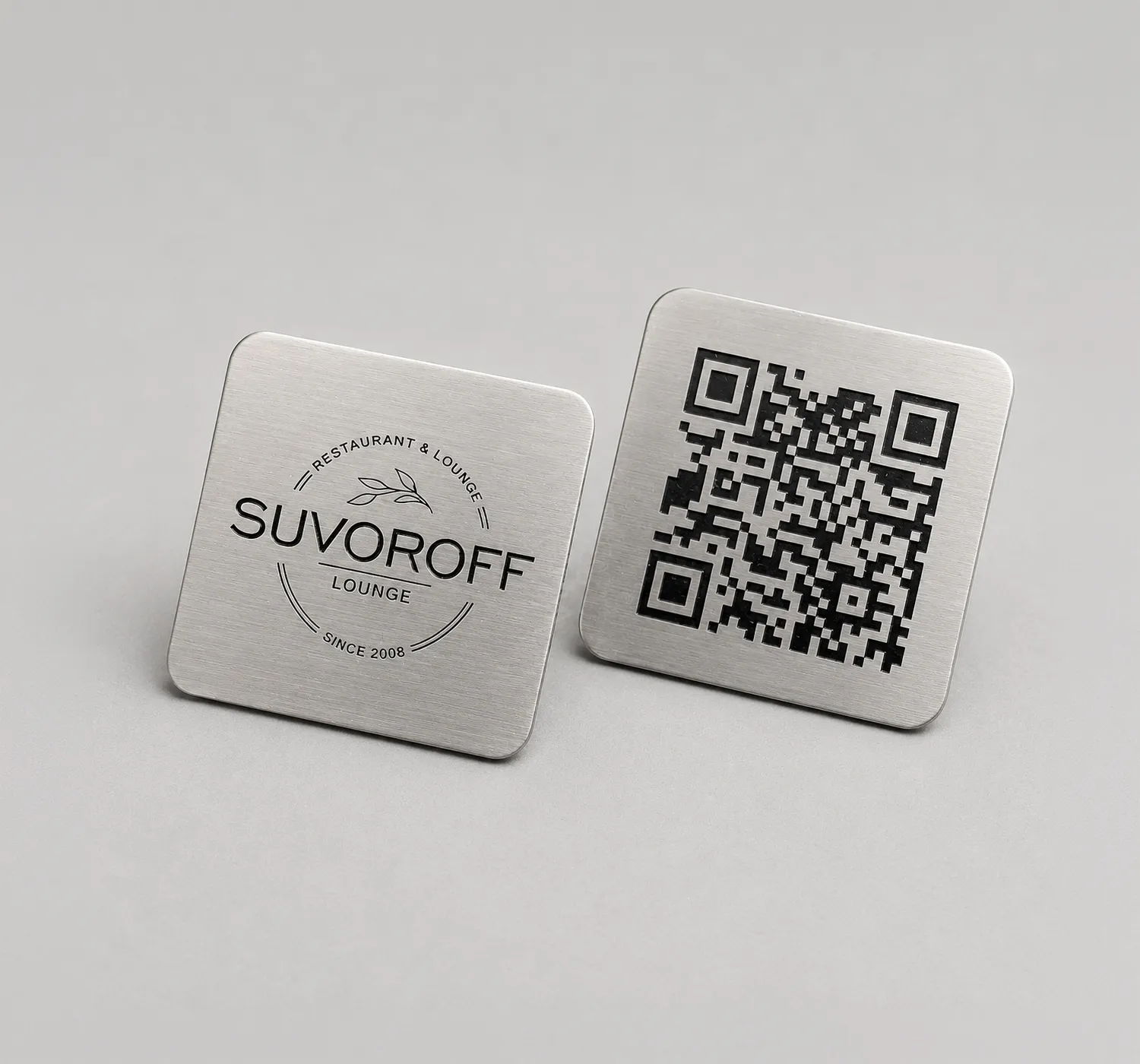 Metal QR Code Sign
