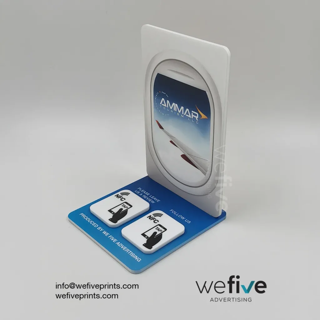 NFC Acrylic Stands in Ajman & UAE