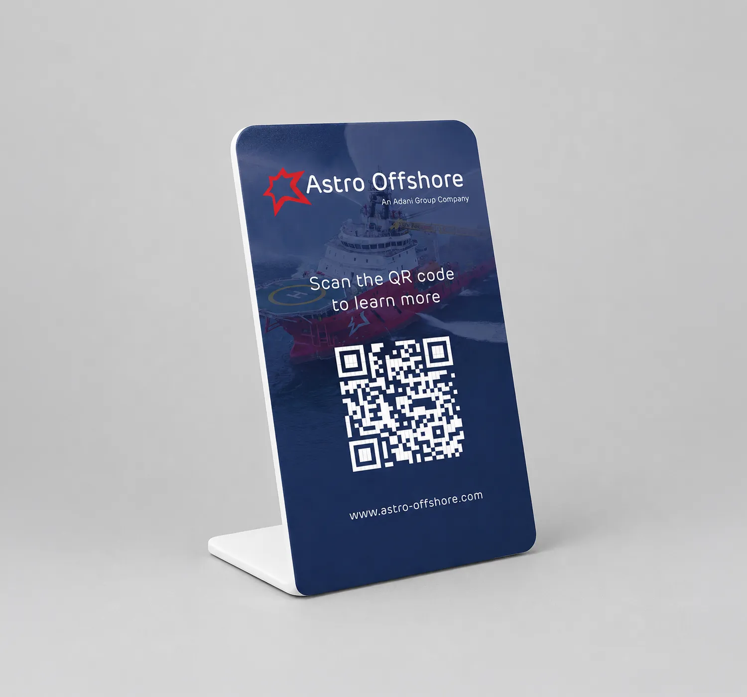 Product Information QR Code Stand