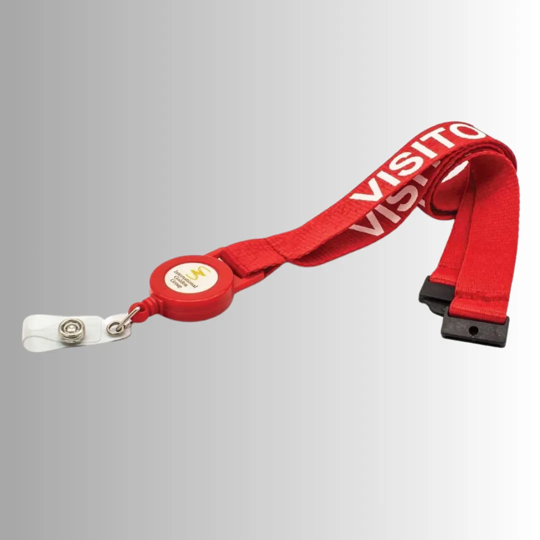 Reel Badge Lanyards with Safety Lock