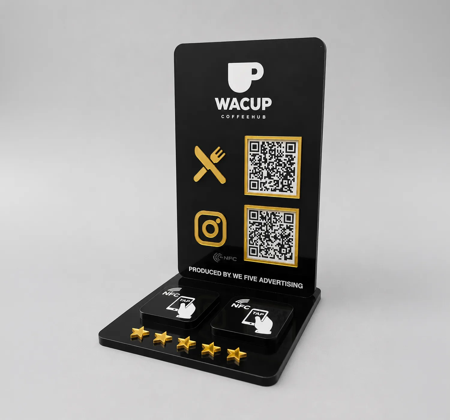 Restaurant NFC & QR Code Stand