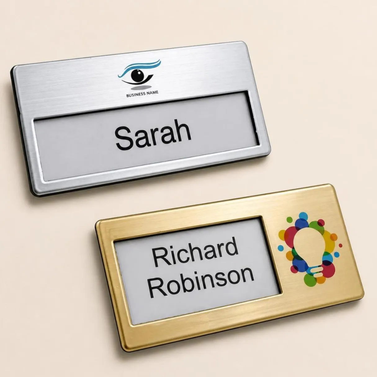 Custom Reusable Name Badges Printing in Dubai, Ajman, Sharjah, Abu Dhabi, UAE