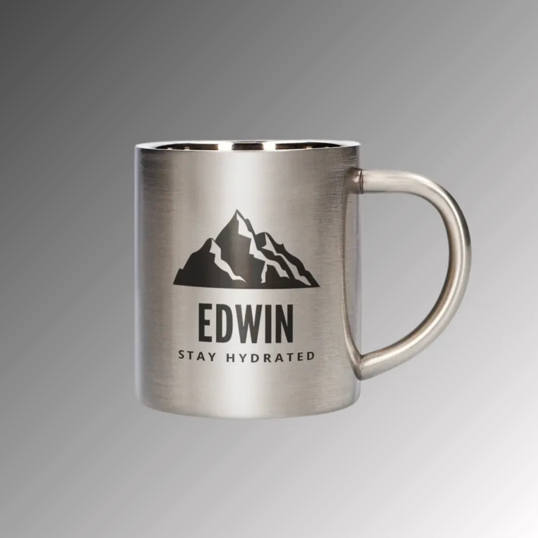 Custom stainless steel promotional mug printing UAE