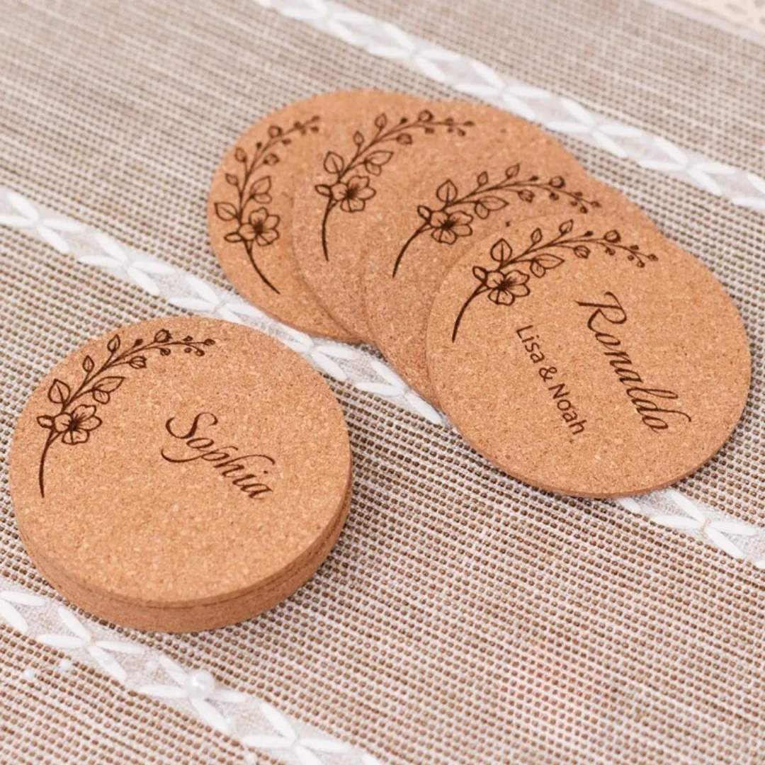Customized Cork tea coasters UAE