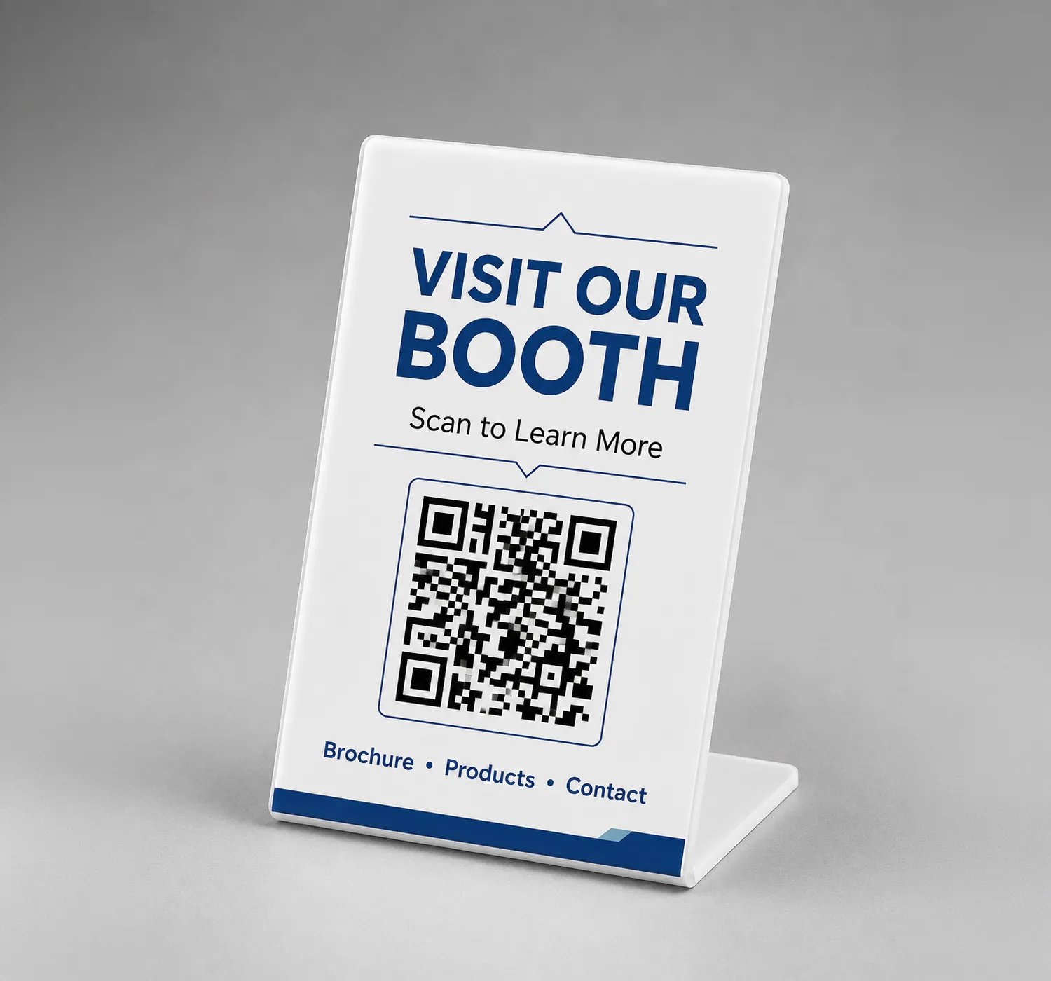 Trade Show QR Code Stand