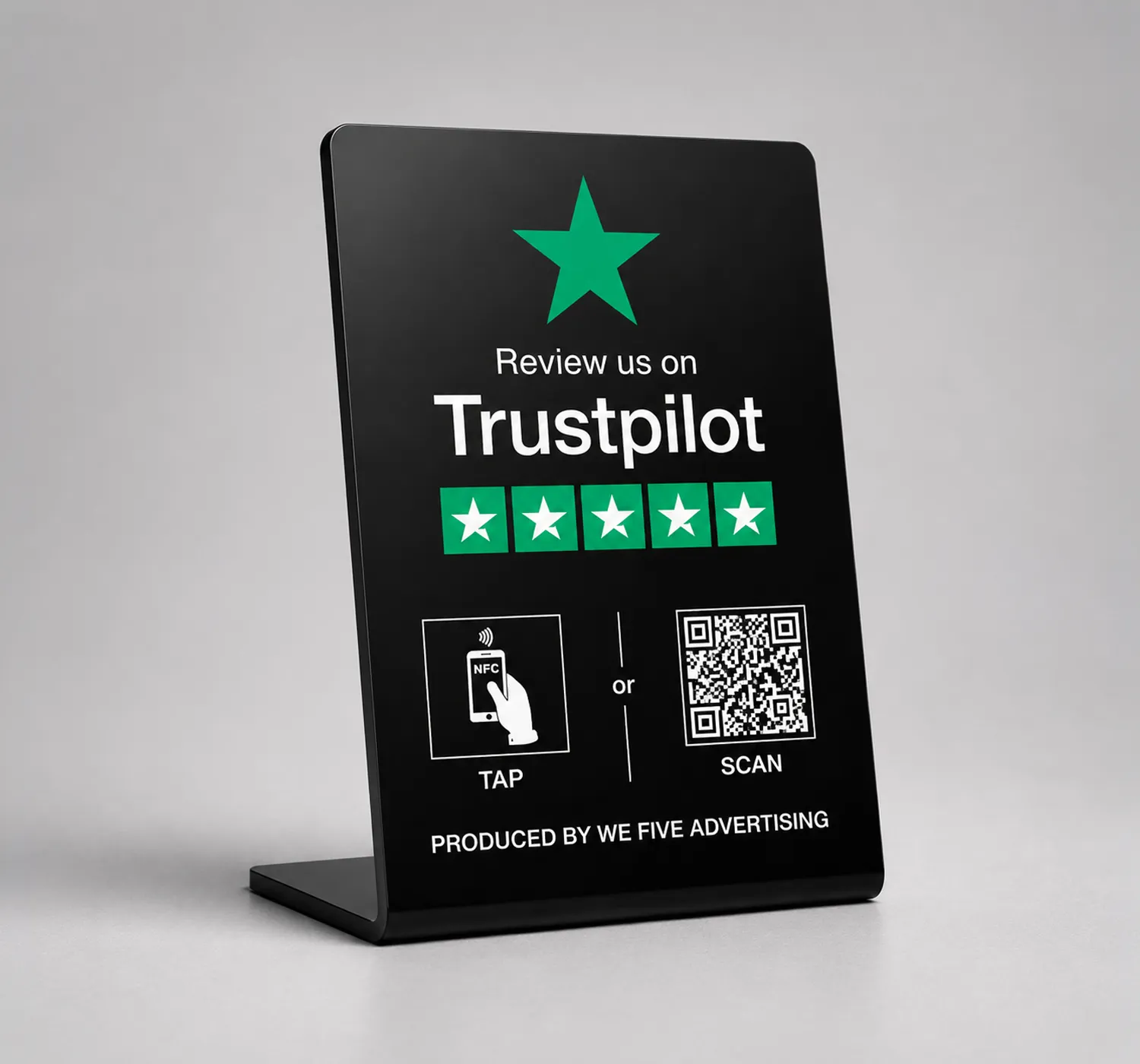 Trustpilot Review QR Code Stand