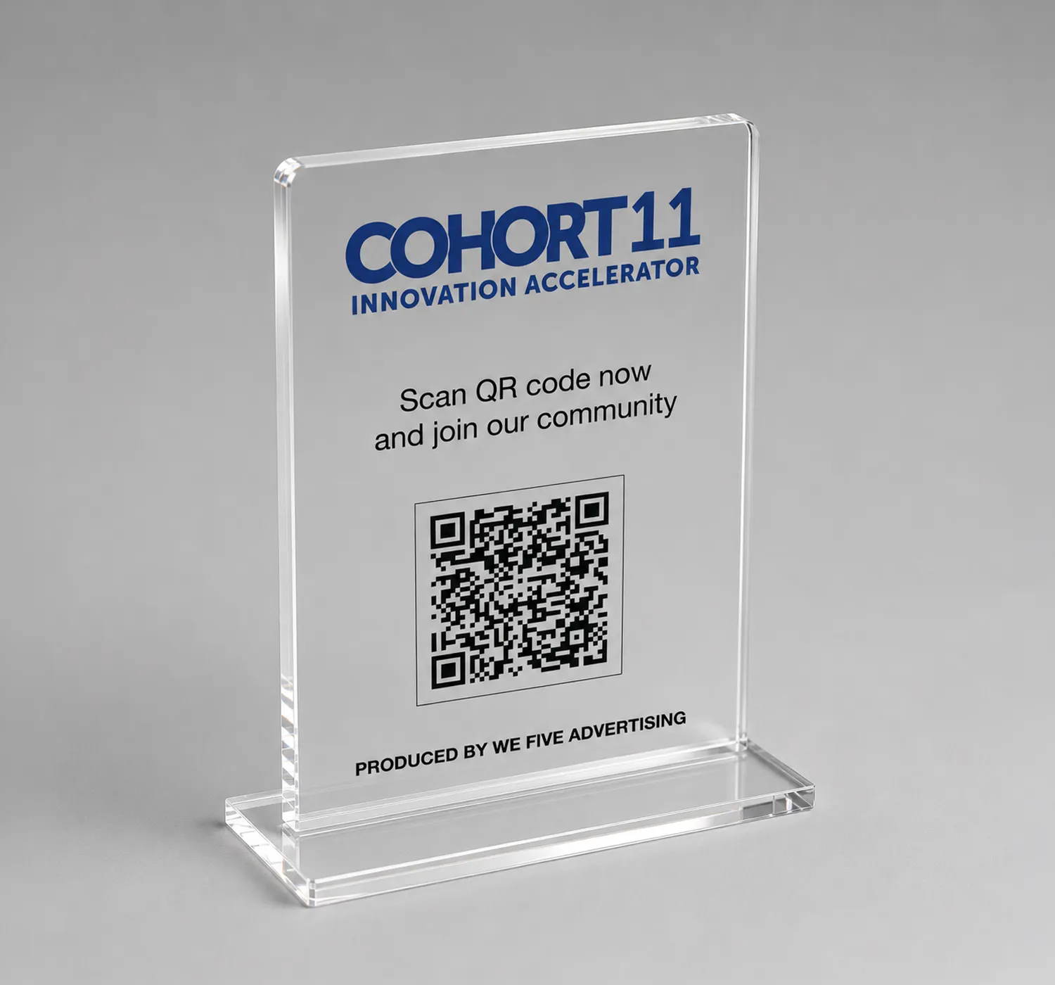 Visitor Check-in QR Code Stand