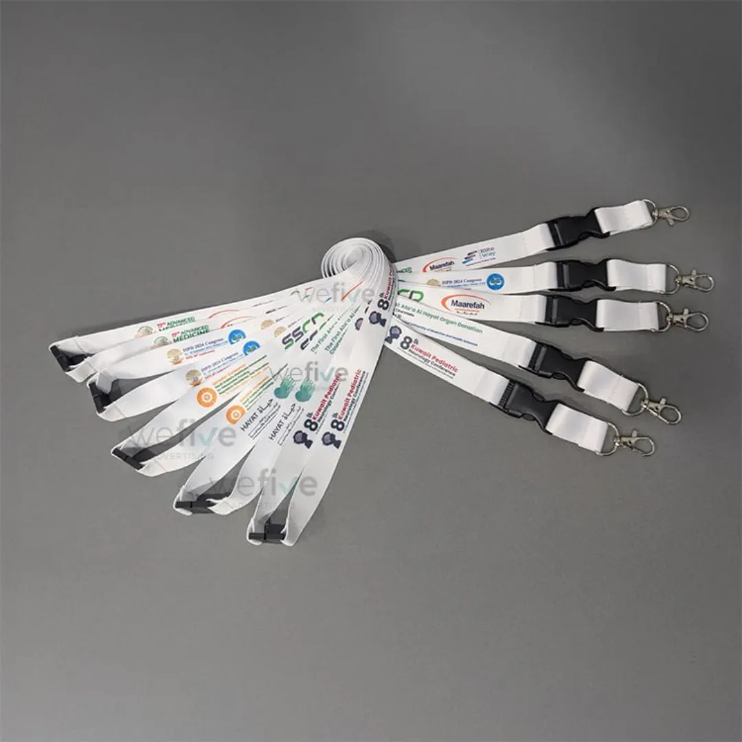 White Sublimation Lanyards