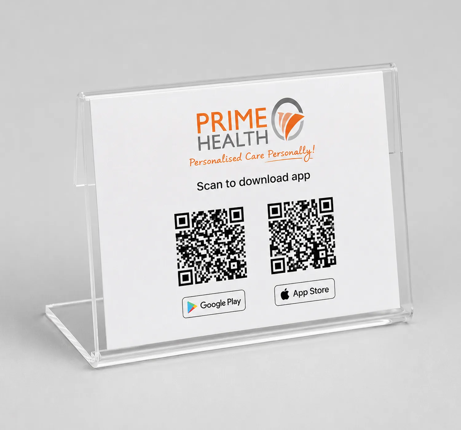 Reusable Acrylic NFC & QR Stand