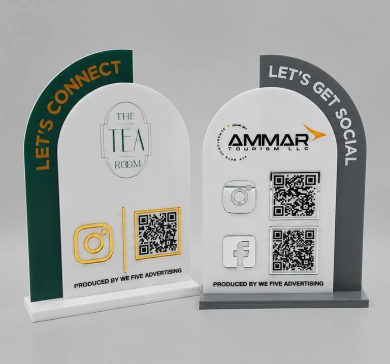Social Media QR Stands