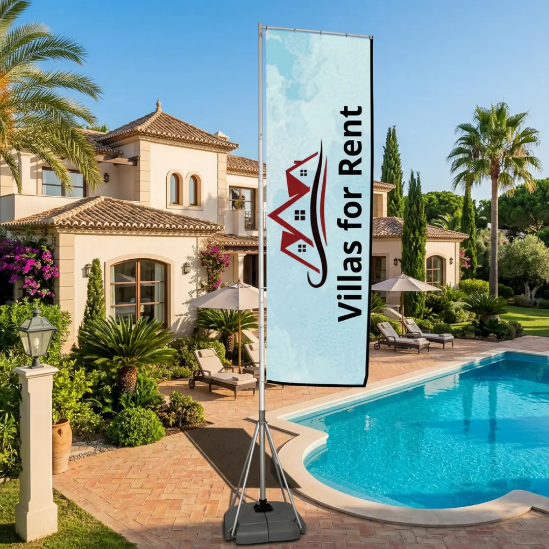 Telescopic Flags Printing in Dubai, Ajman. Sharjah, Abu Dhabi, UAE