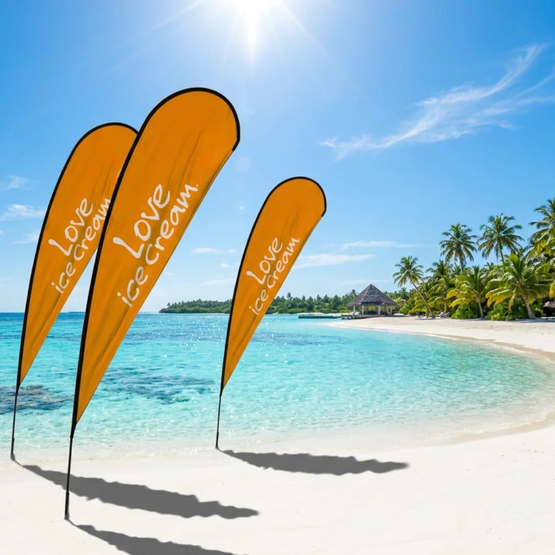 Tear Drop Flags Printing Dubai, Ajman, UAE