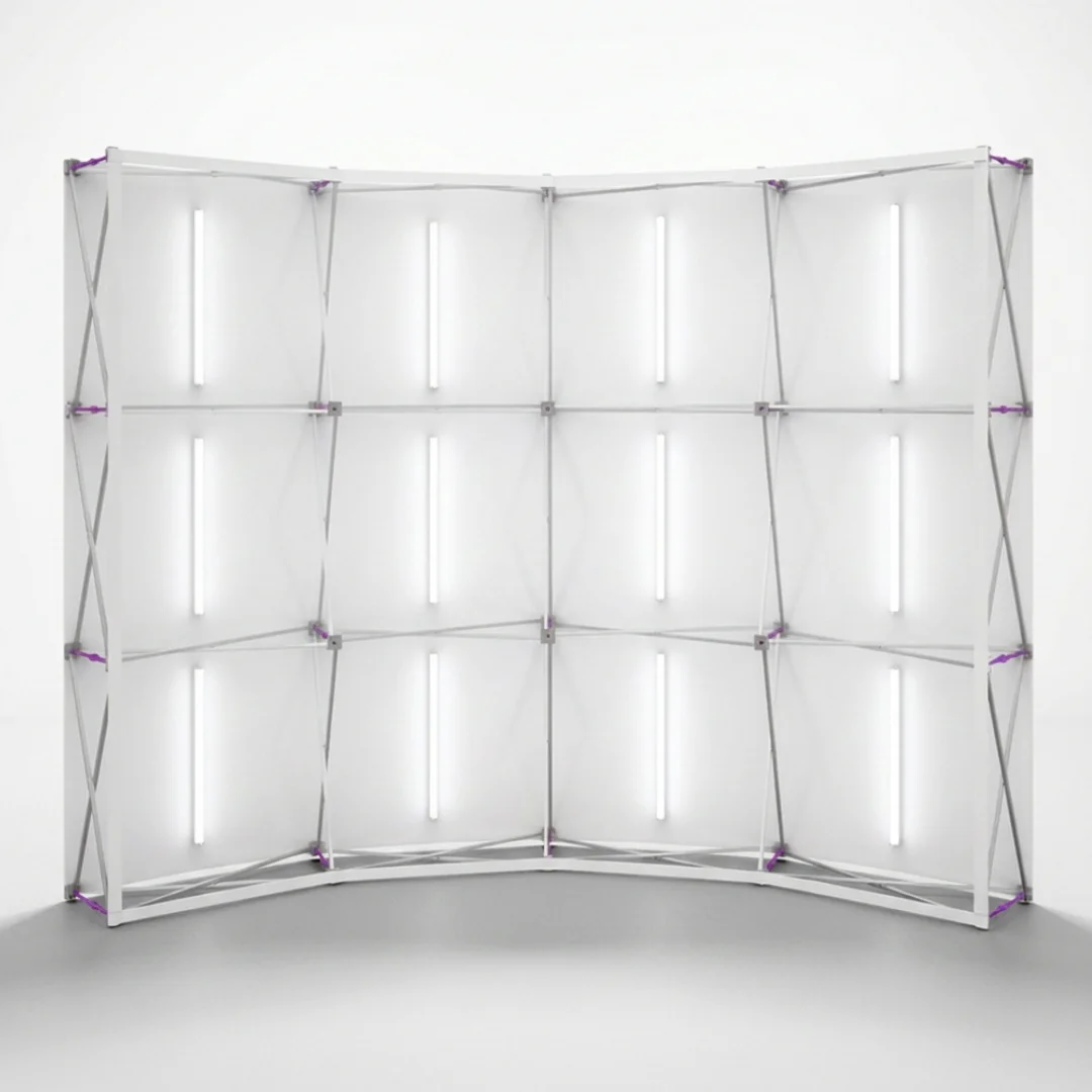 Backlit Fabric Popup Curved Backdrops Dubai, Abu Dhabi, UAE