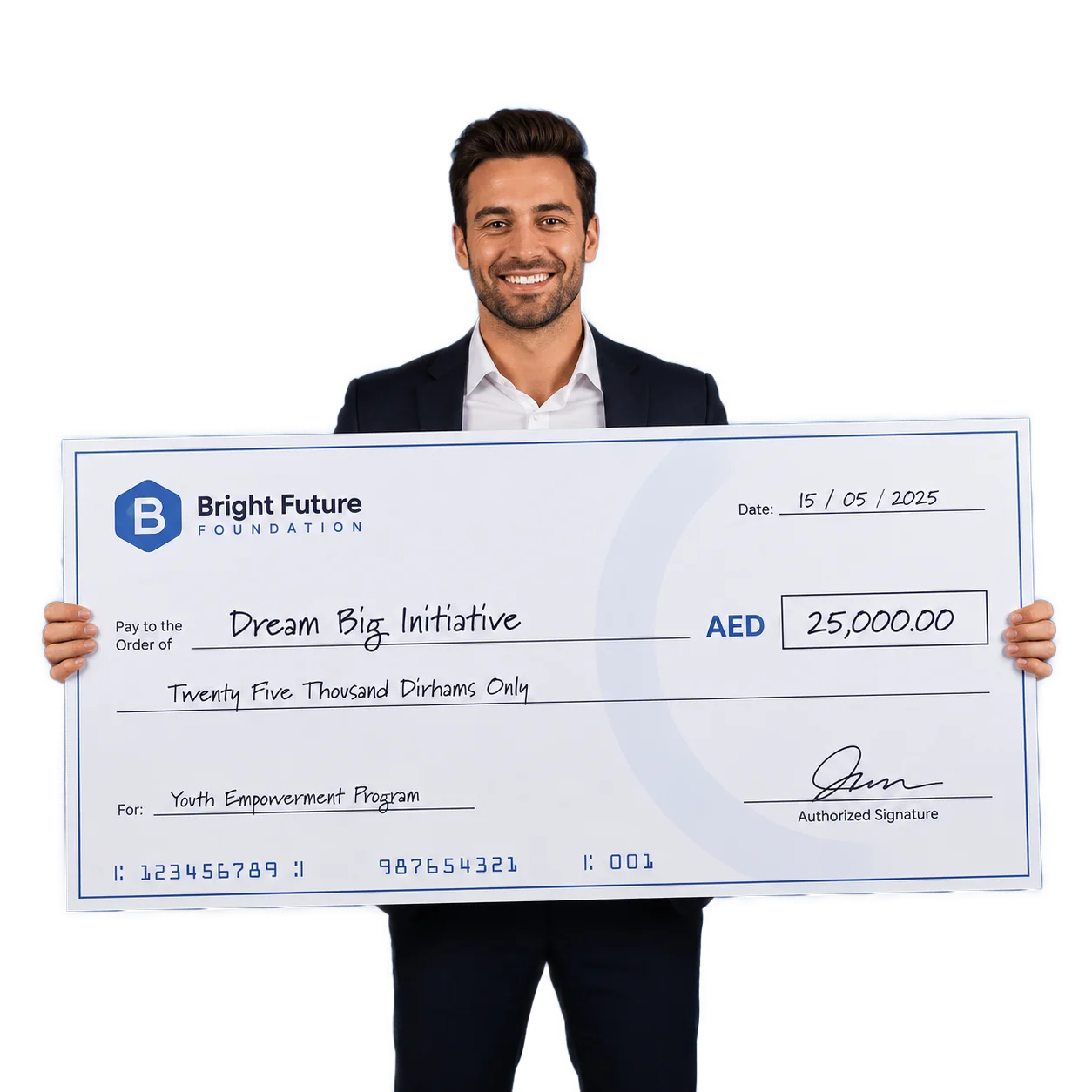 Custom Giant Presentation Cheques Printing in Dubai