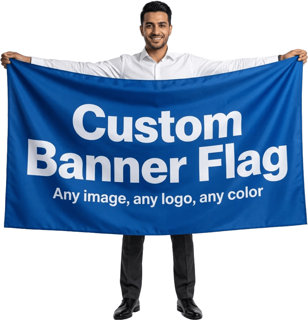 Custom Handheld Flags Printing in UAE
