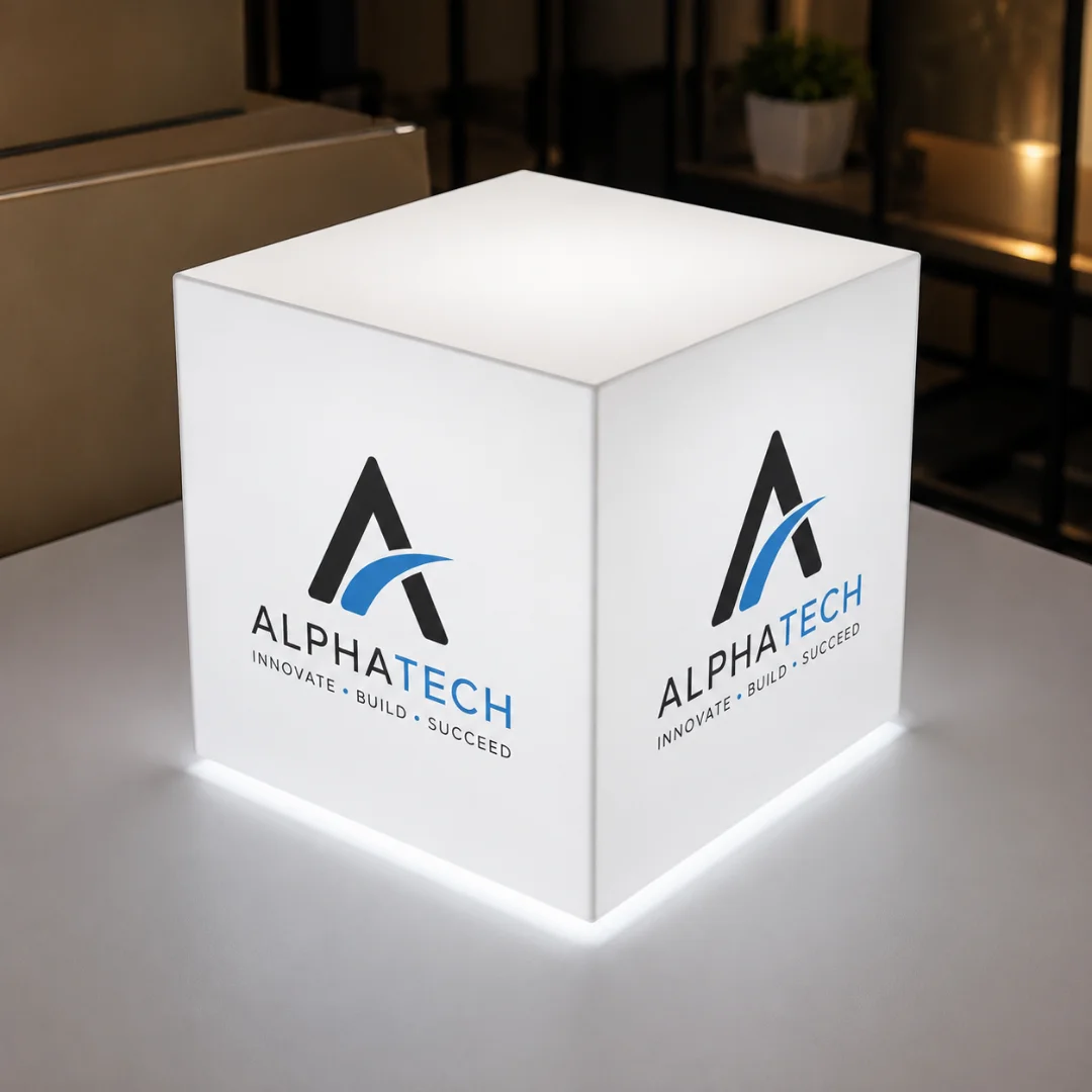 Illuminated Acrylic Cubes Printing in Dubai, UAE