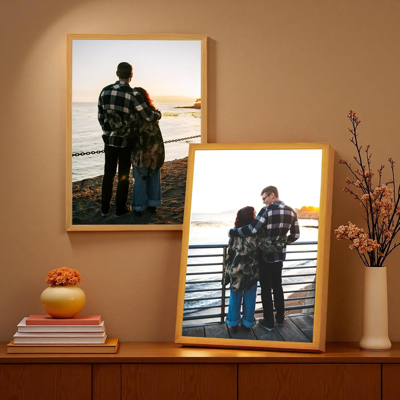 LED Backlit and Laser-Engraved Frames