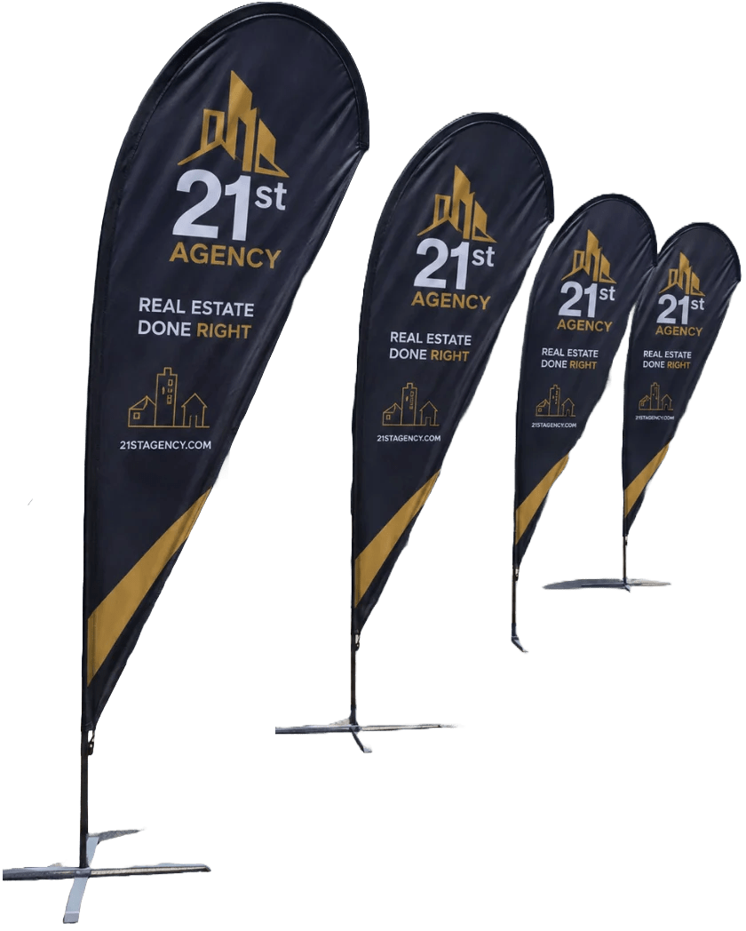 Teardrop Flag Printing in UAE