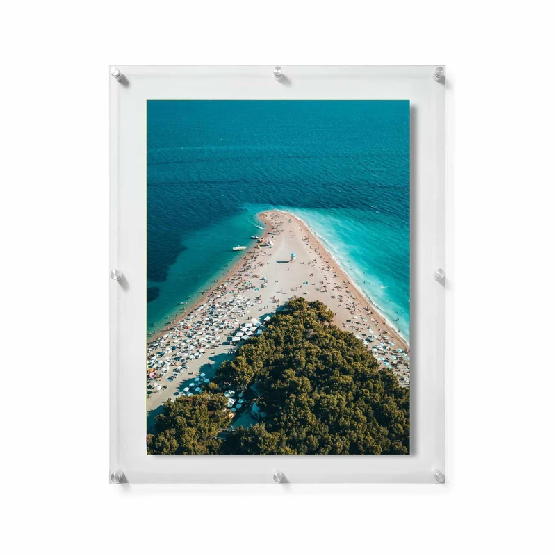 Wall-Mounted Frames with Metal Standoffs