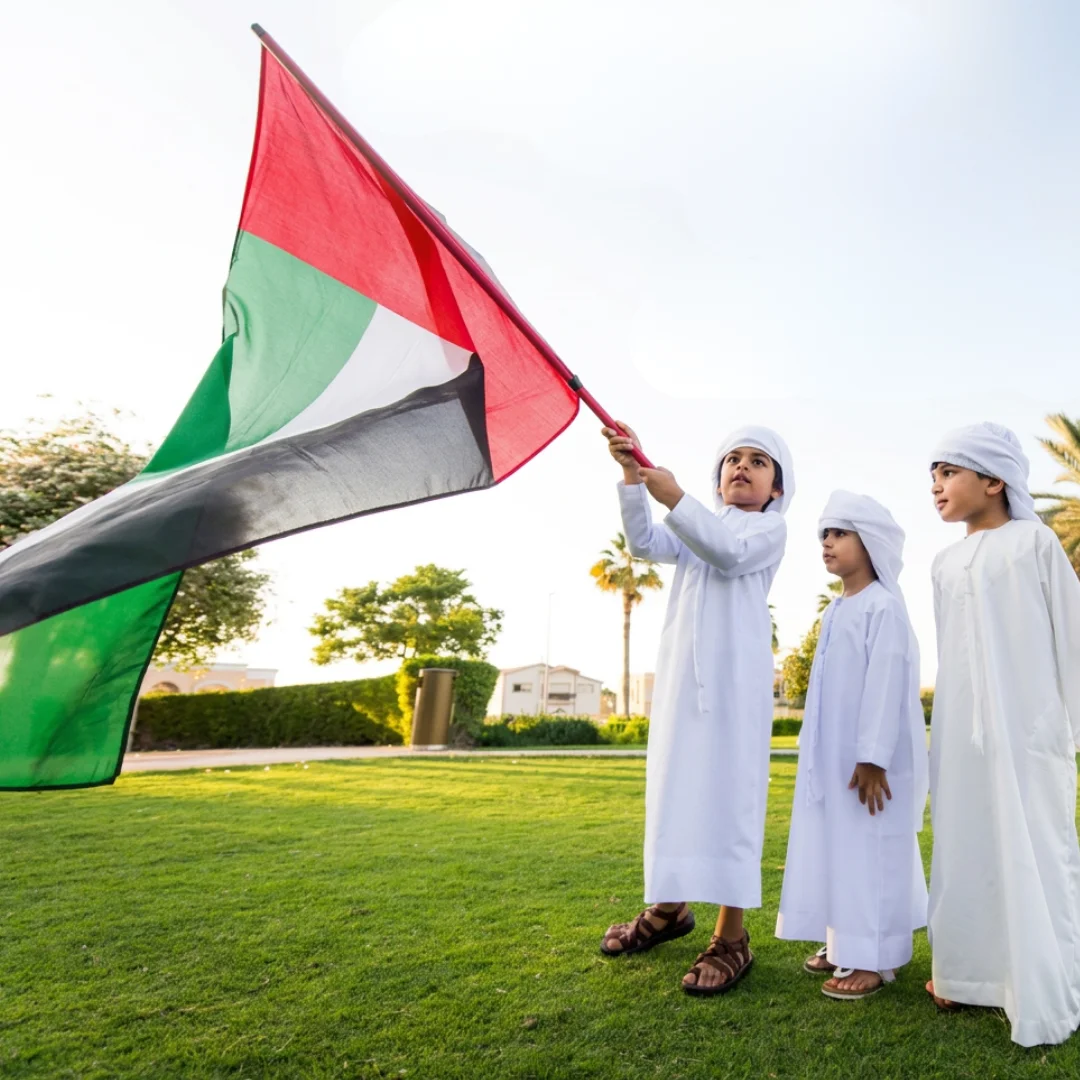 Custom Hand Waving Pole Flags Printing in Dubai, UAE