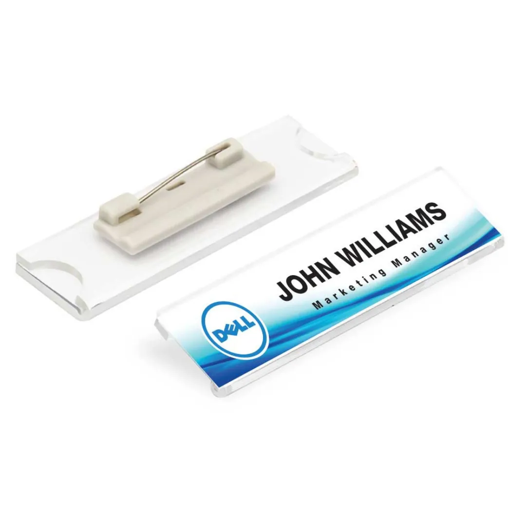 Acrylic Reusable Name badges printing in Dubai, Abu Dhabi, Ajman UAE