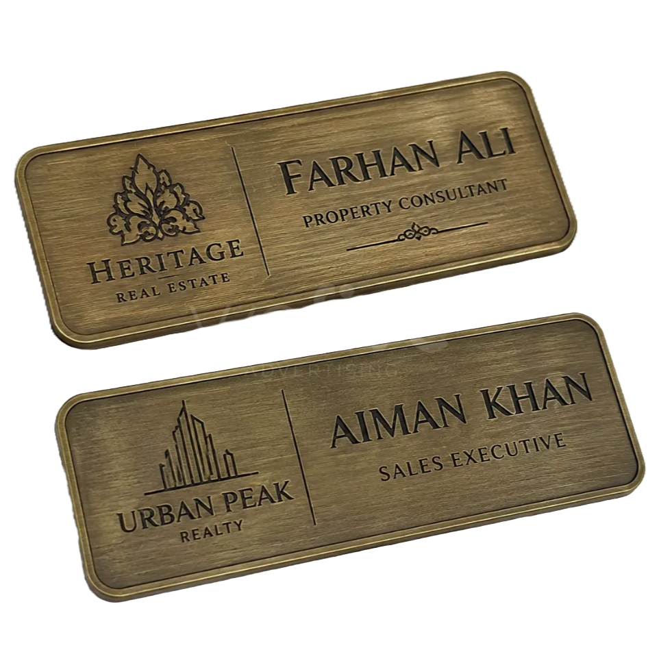 Antique Finish Badges