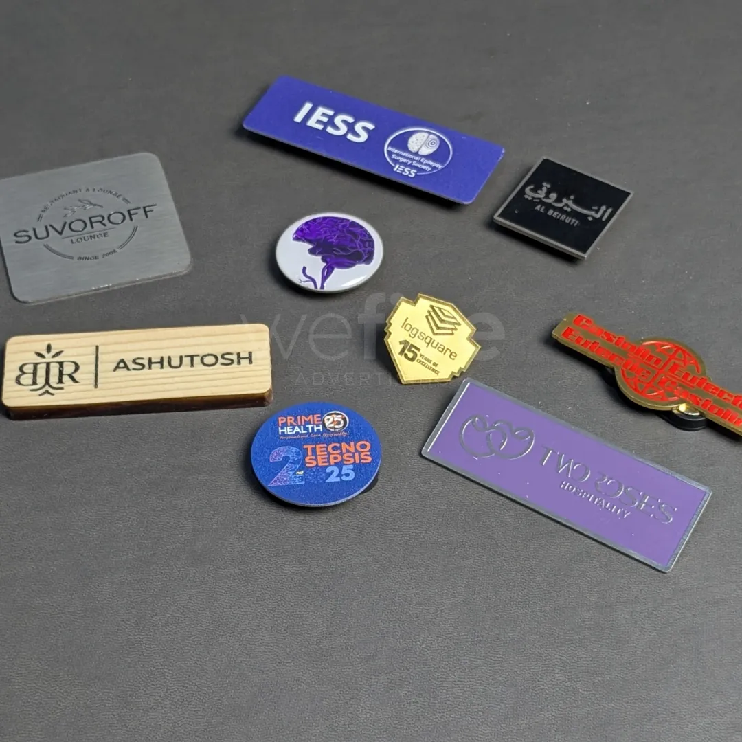Name Badges & Name Tags Printing in Dubai, Abu Dhabi, UAE