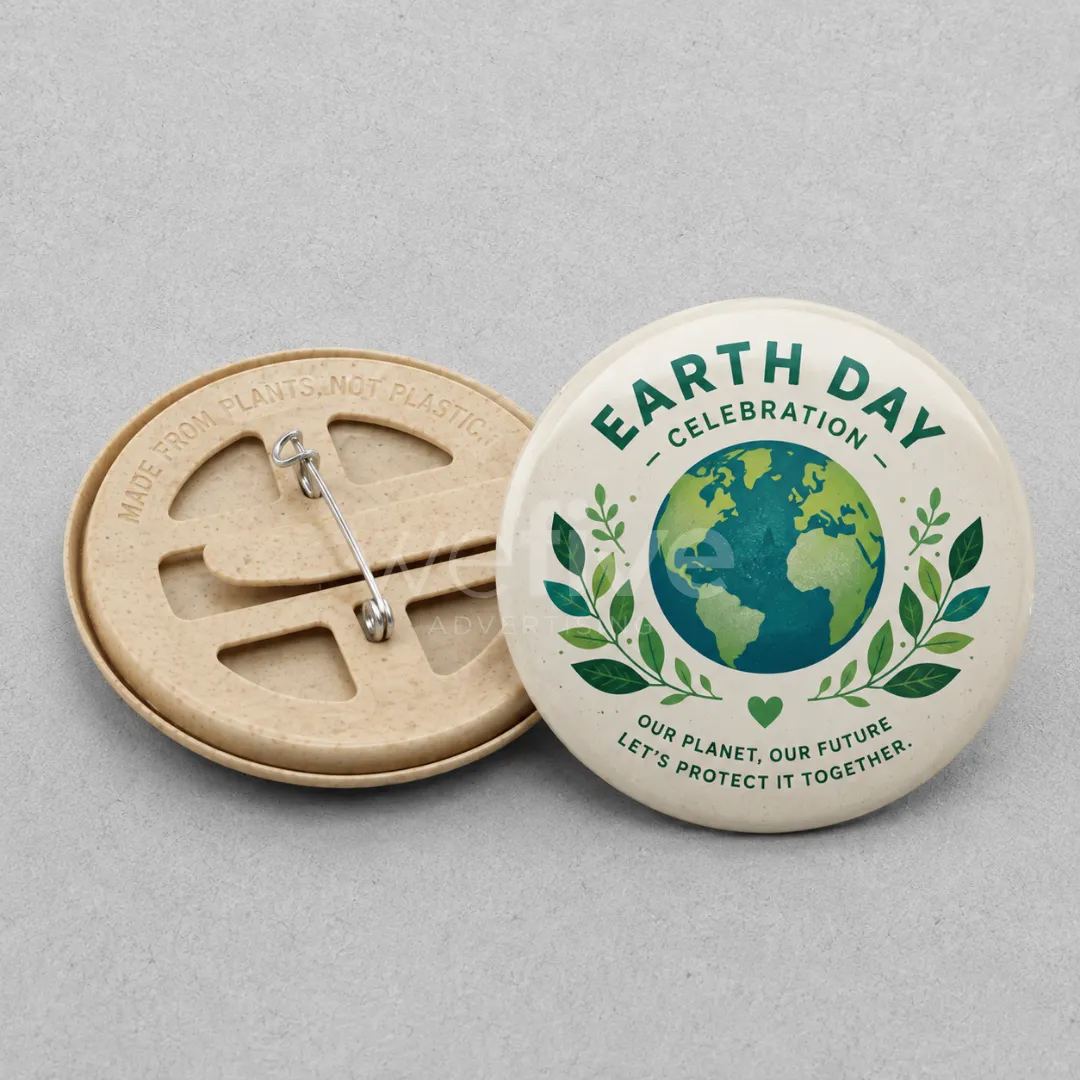 Custom Eco-Friendly Button Badges Printing in Dubai, Abu Dhabi UAE