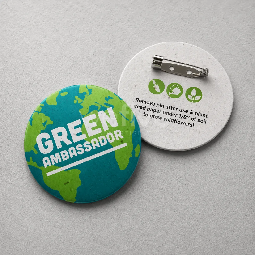 Custom Eco-Friendly Button Badges Printing in Dubai, Abu Dhabi UAE