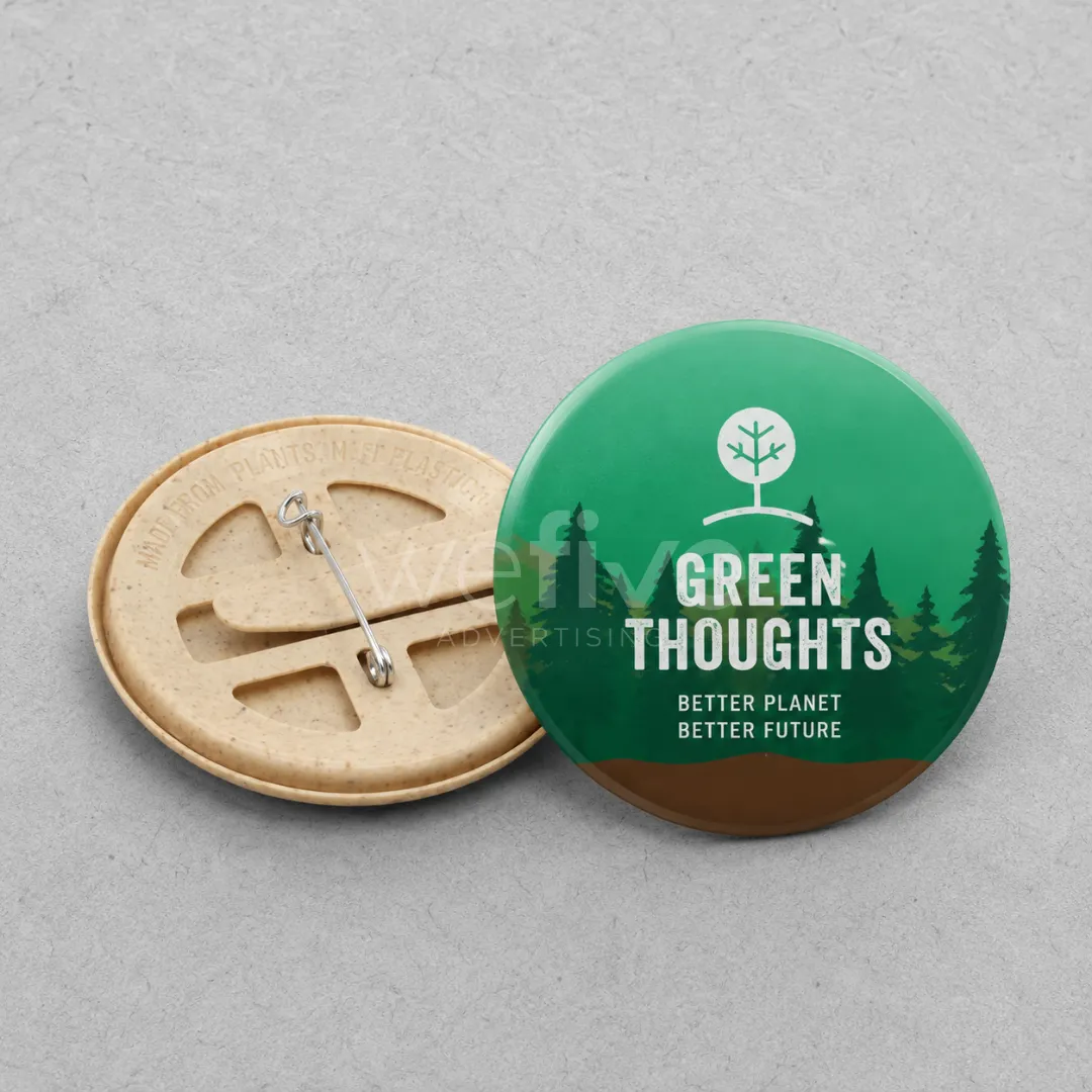 Custom Eco-Friendly Button Badges Printing in Dubai, Abu Dhabi UAE