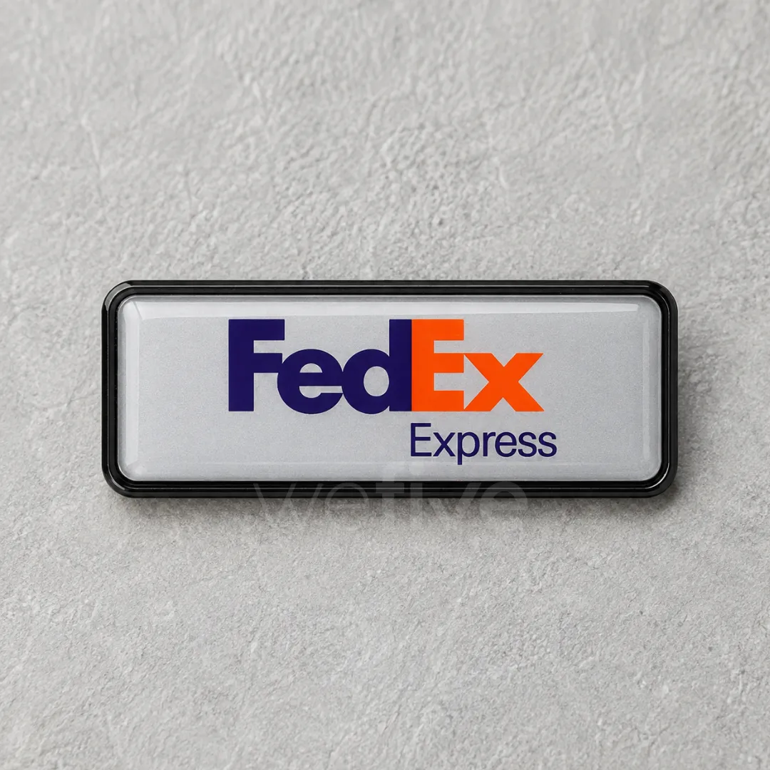 Custom Epoxy Dome Name Badges Printing in Dubai, Ajman, UAE
