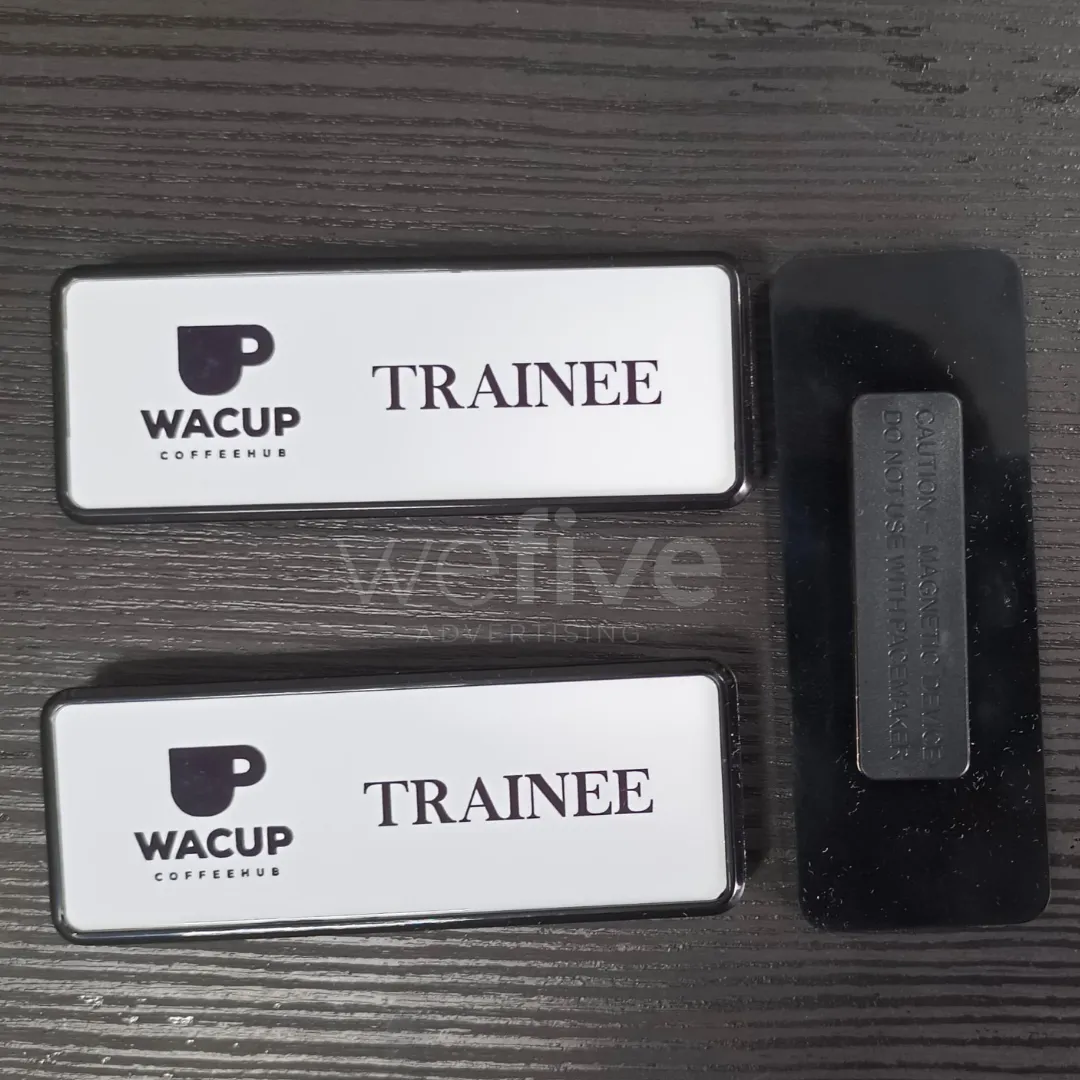 Custom Epoxy Dome Name Badges Printing in Dubai, Ajman, UAE
