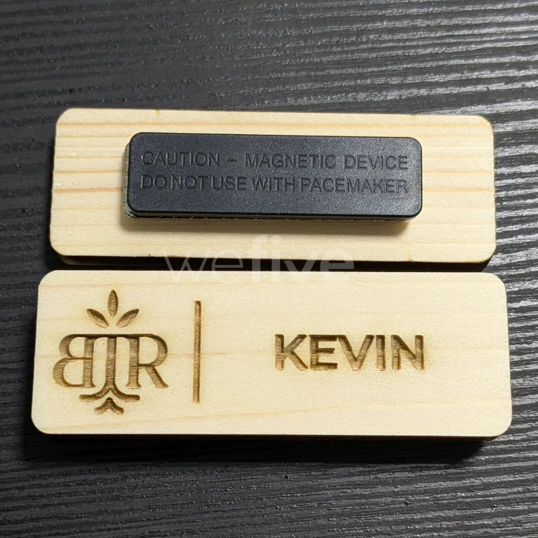 Customized Laser Engraved Wooden Badges in Dubai, Abu Dhabi, Sharjah and Ajman