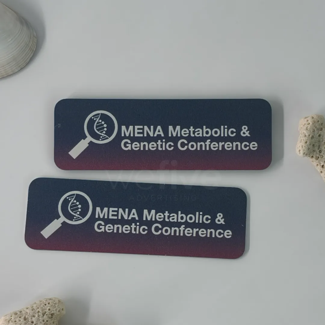 Magnetic Name Badges Printing in Dubai, Abu Dhabi, Ajman, UAE