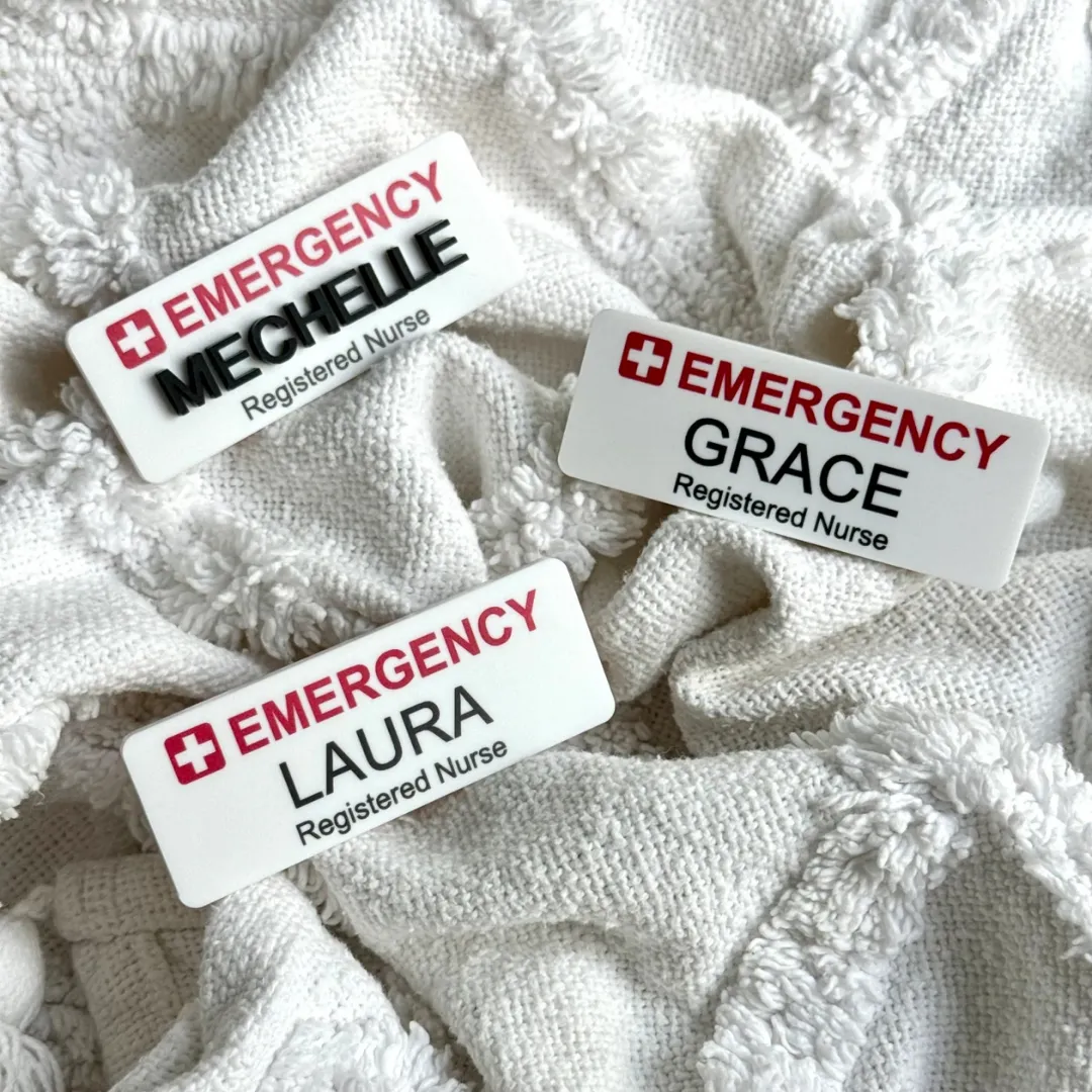 Customized Plastic Name Badges Printing in Dubai, Ajman, UAE