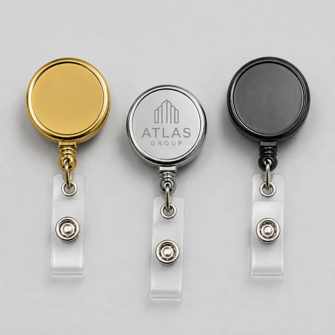 Round Metal Reel Badges Printing in Dubai, Abu Dhabi, Sharjah, Ajman and UAE